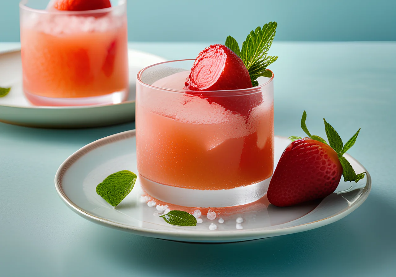 Melon-Strawberry Ice