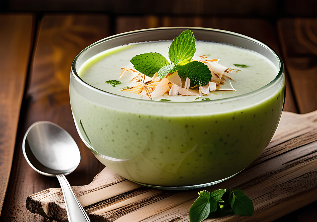 Cold Cucumber Coconut Soup
