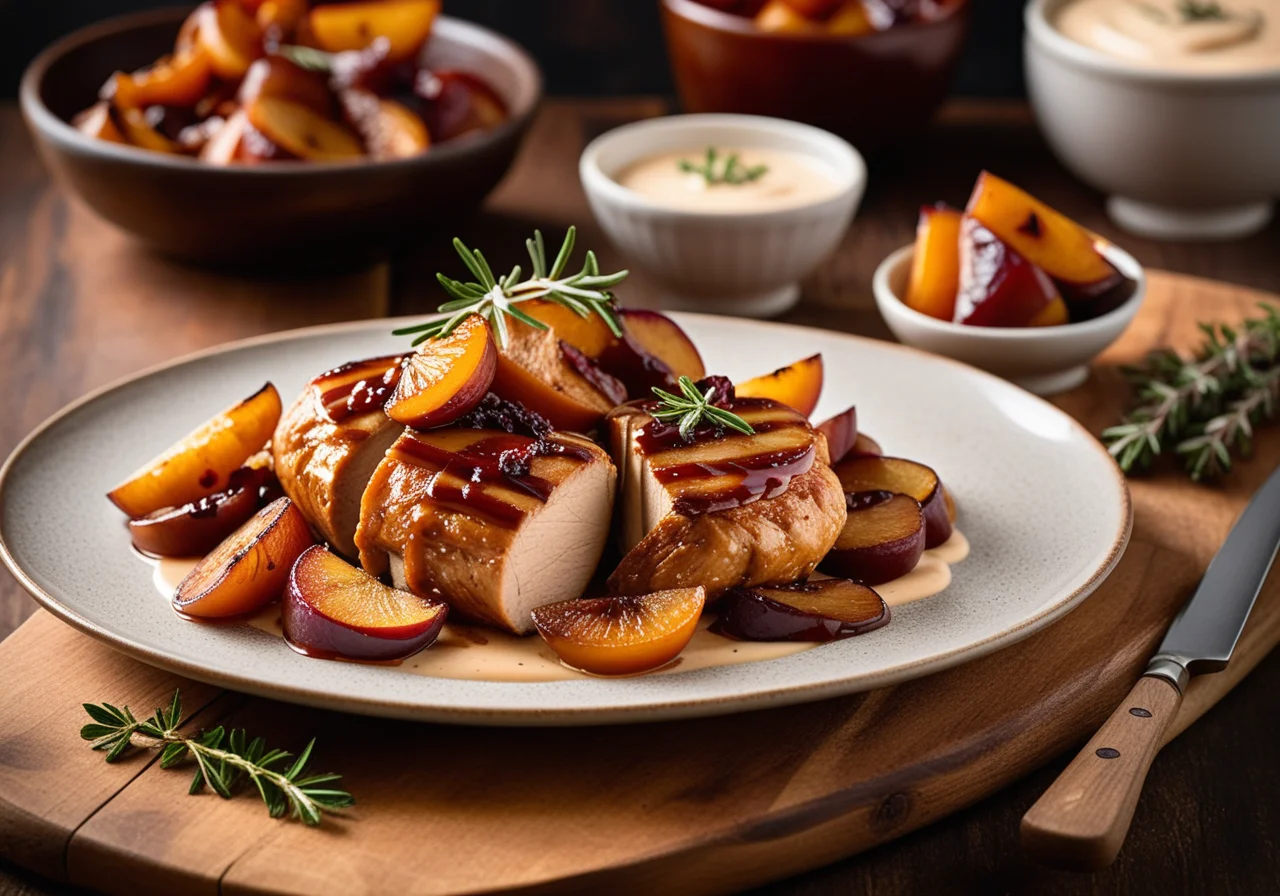 Baked Chicken Breast with Quince