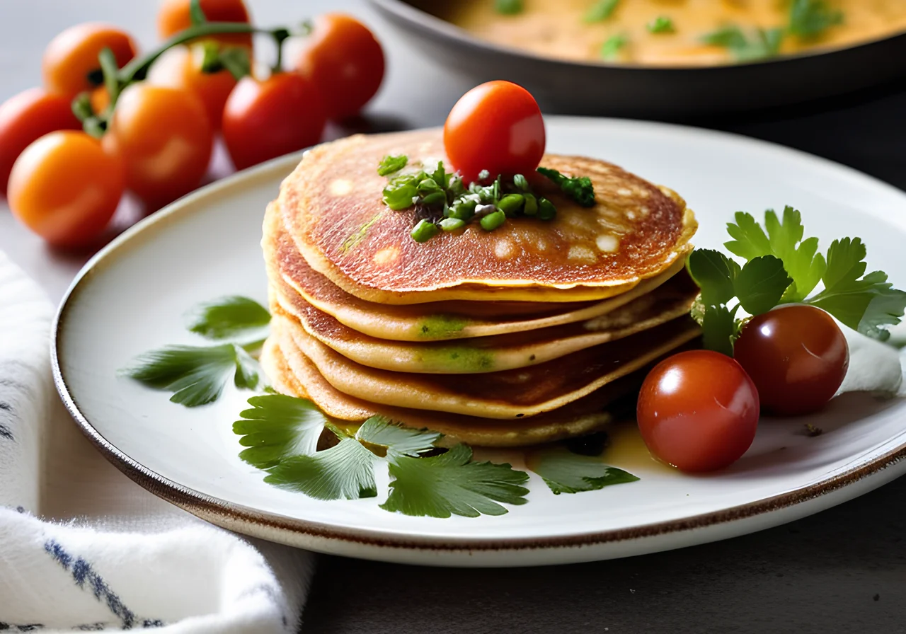 Filled Pancakes with Lentil Dal
