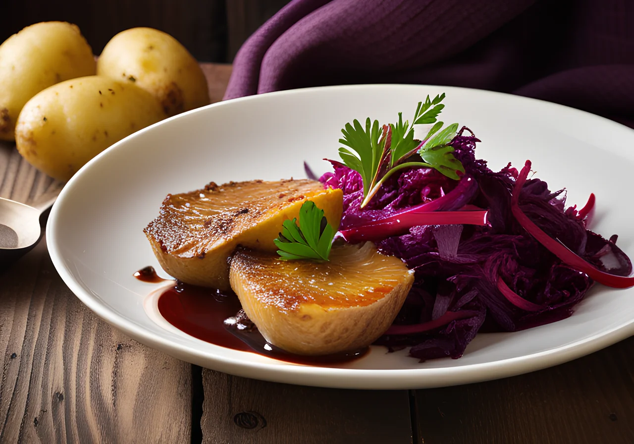 Church Festival Goose with Red Cabbage and Dumplings
