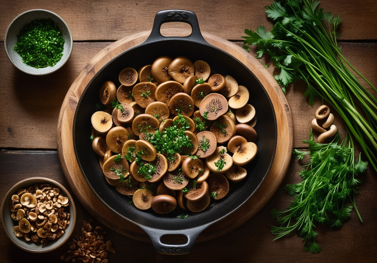 Porcini Mushrooms with Oil and Herbs