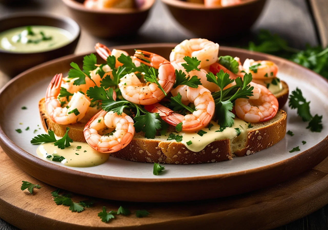 Shrimp with Toast