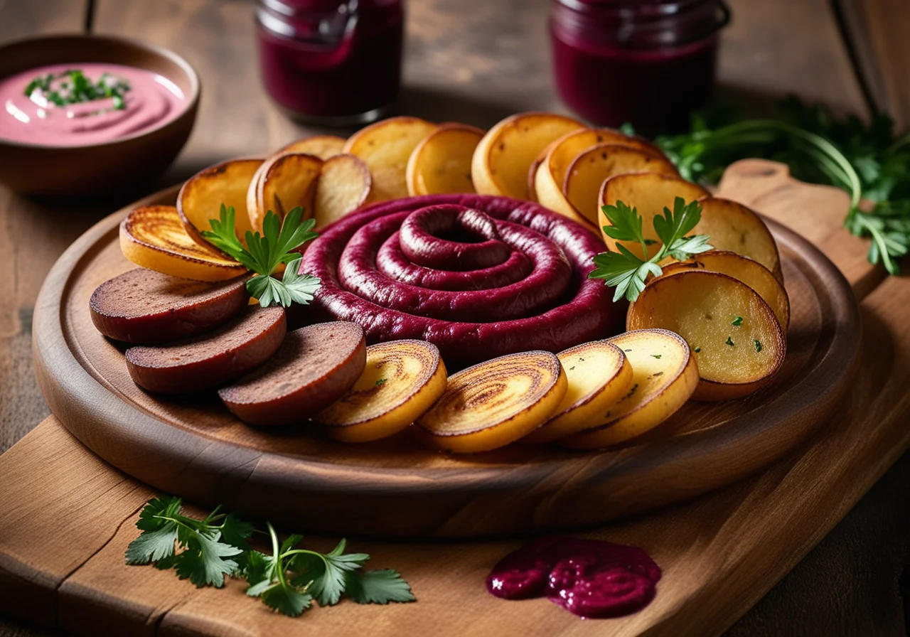 Bunty Sausage Spiral with Fried Potatoes