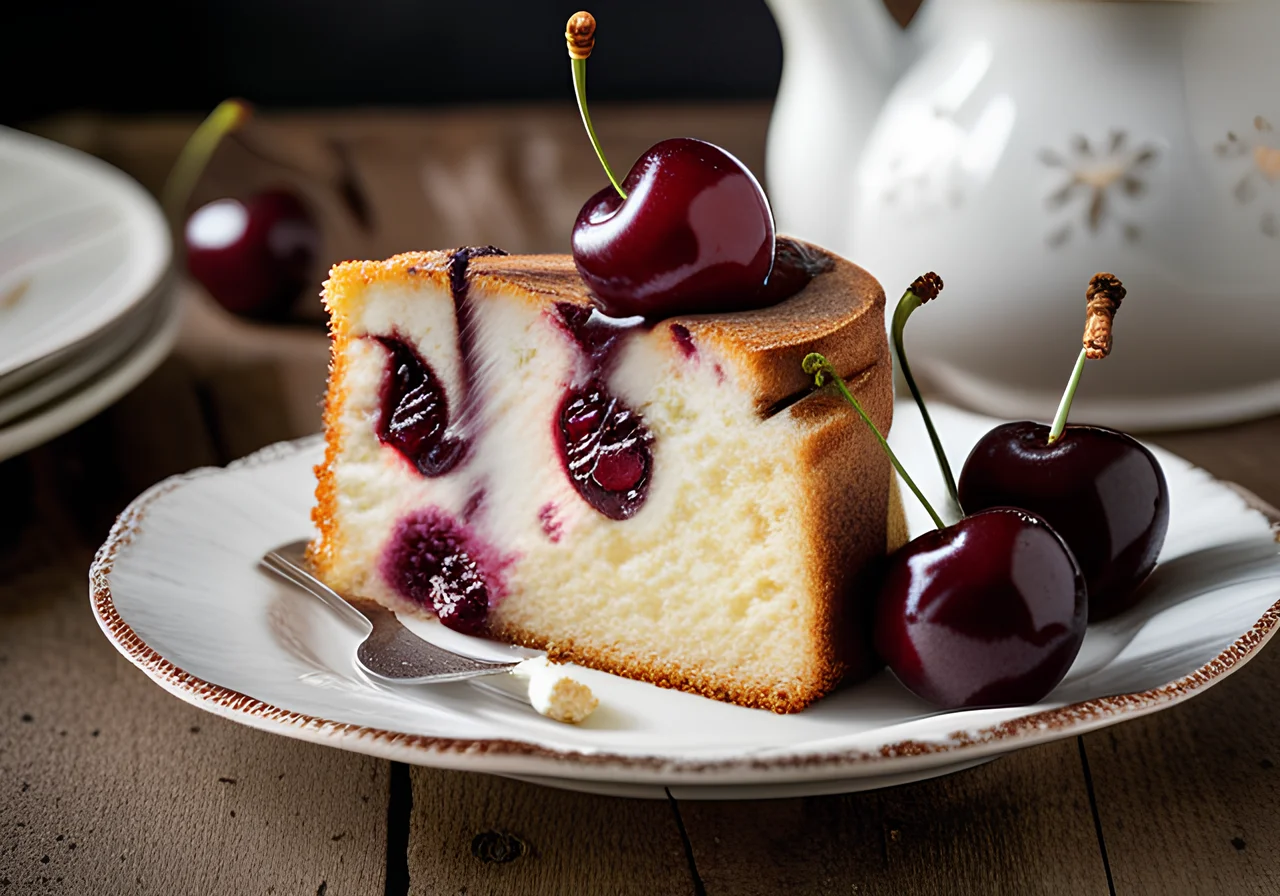Marbled Cherry Cake