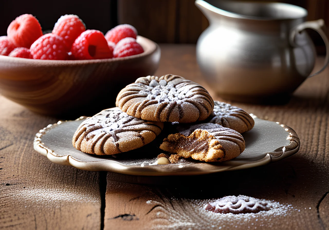 Hazelnut Cookies with Chocolate Cream