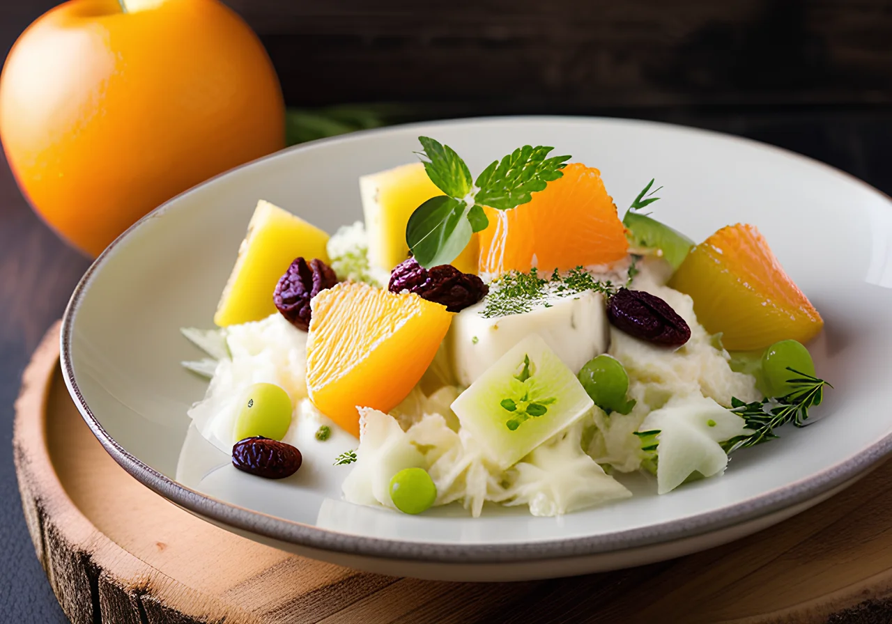 Sauerkraut Salad with Pineapple and Apple