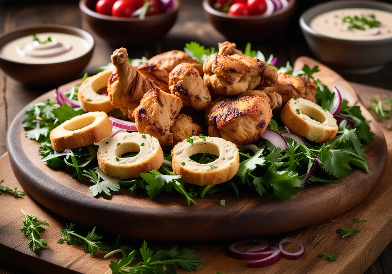 Chicken Salad with Croutons