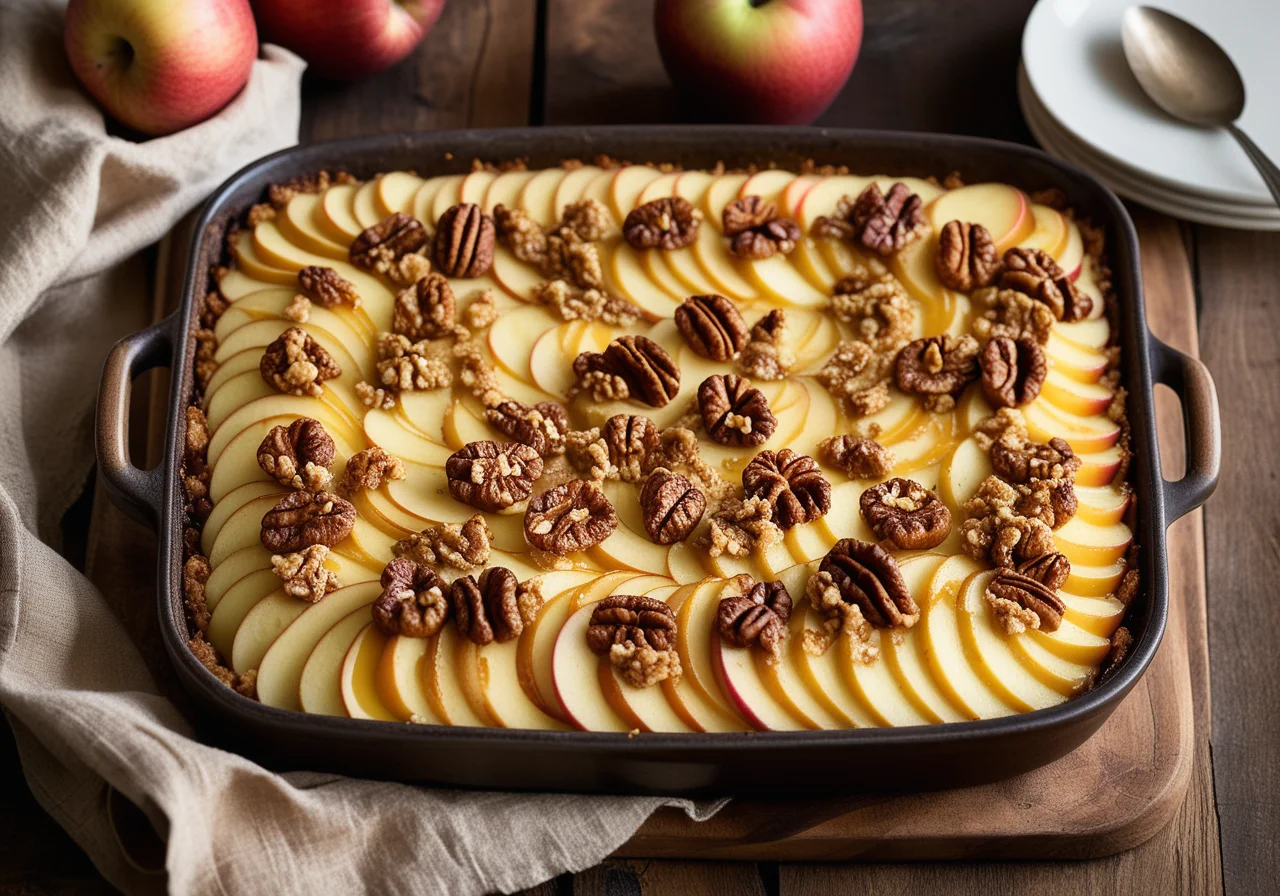 Potato Apple Casserole with Kasseler