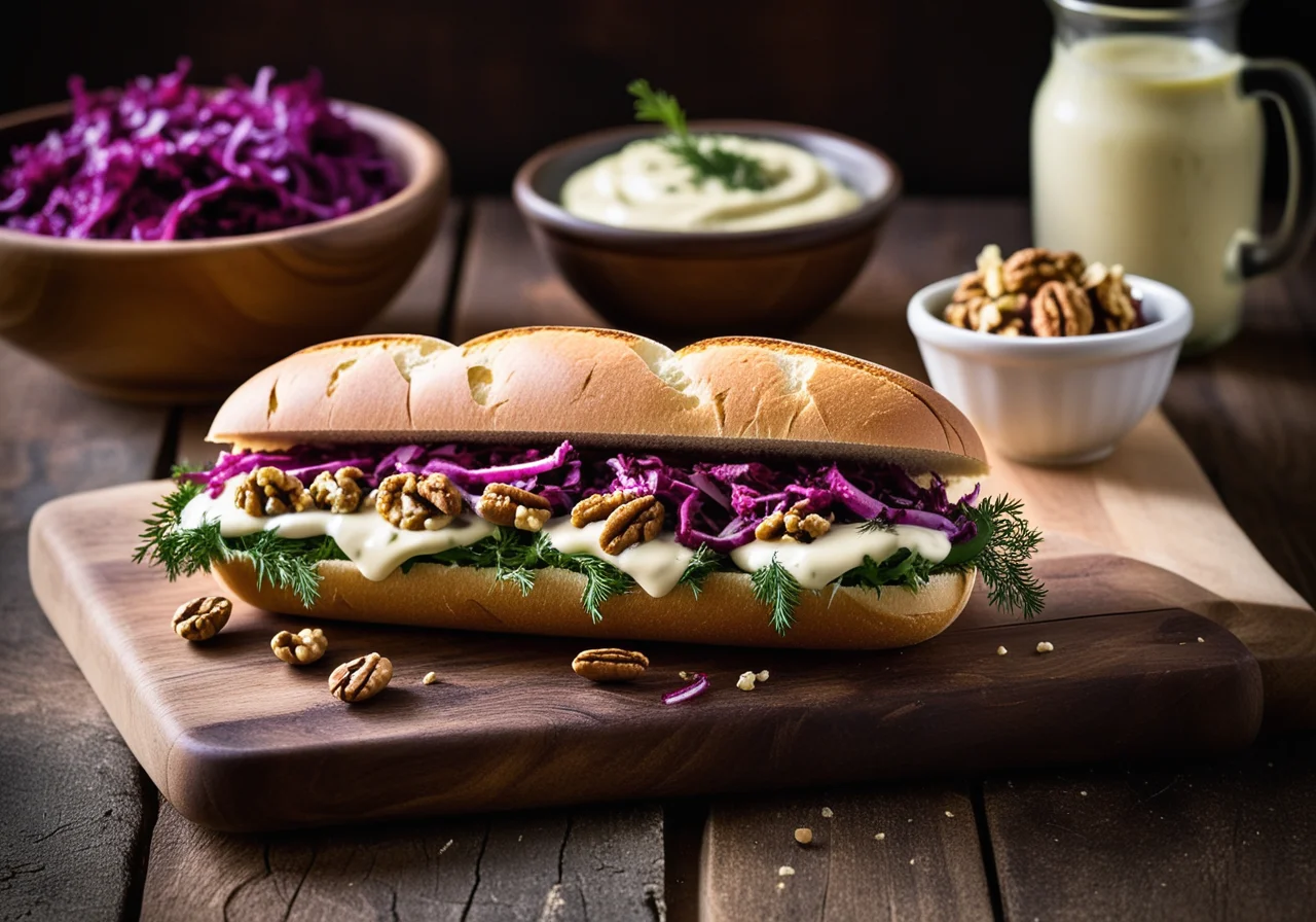 Cabbage Salad Sandwich