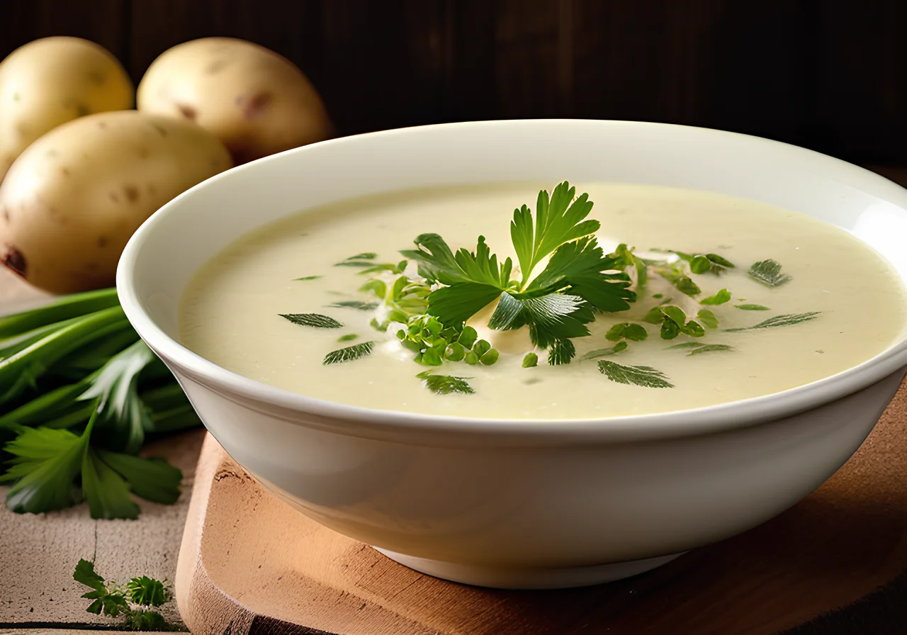 Cold Potato Leek Soup