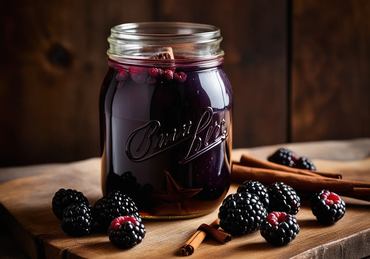 Blackberries in Brandy