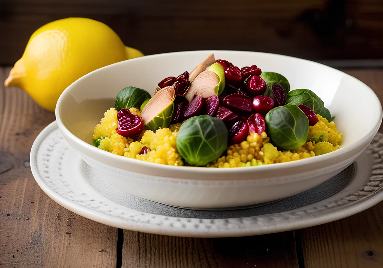 Couscous with Turkey and Brussels Sprouts