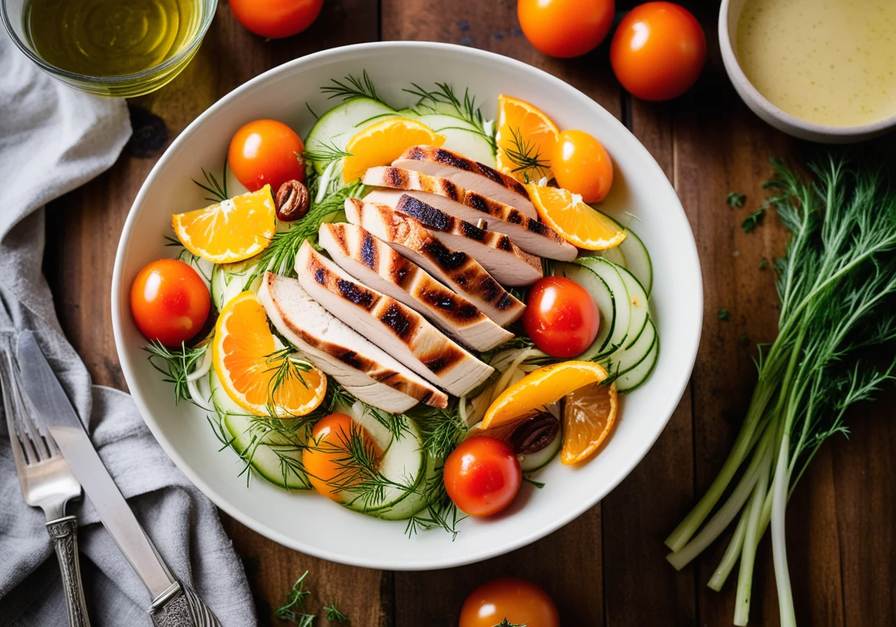 Fennel Salad with Chicken Breast