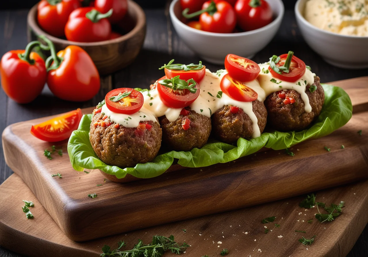 Meatball Veggie Boats