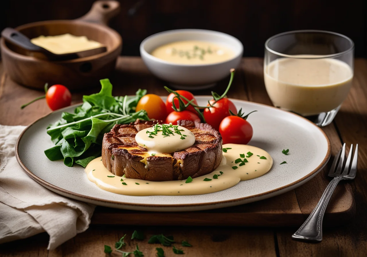 Steaks with Potato Gratin
