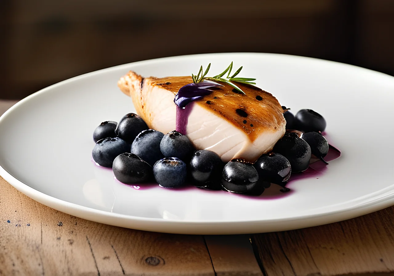 Chicken Fillet with Blueberries