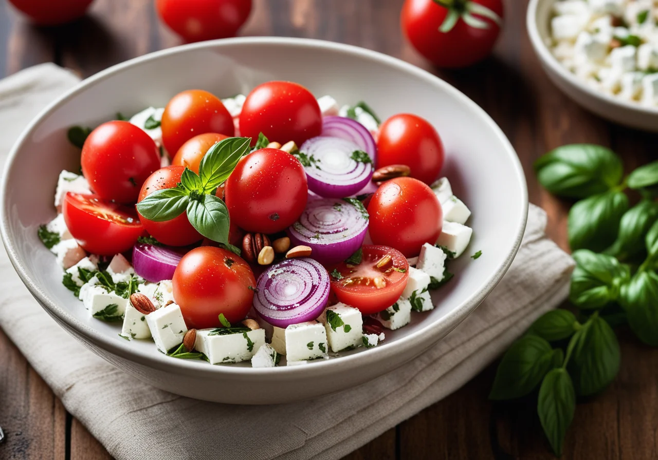 Tomato Herb Salad with Goat Cheese