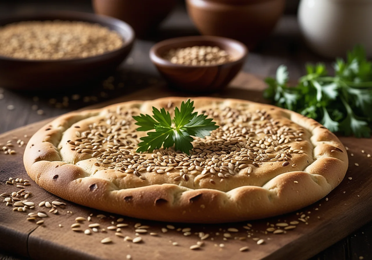 Sesame Flatbread