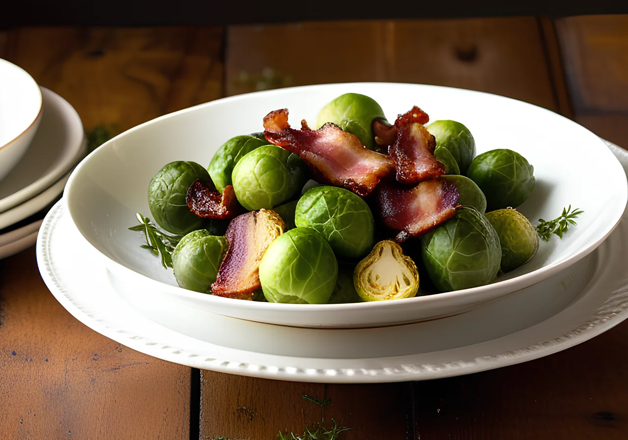Brussels Sprouts with Bacon and Onions
