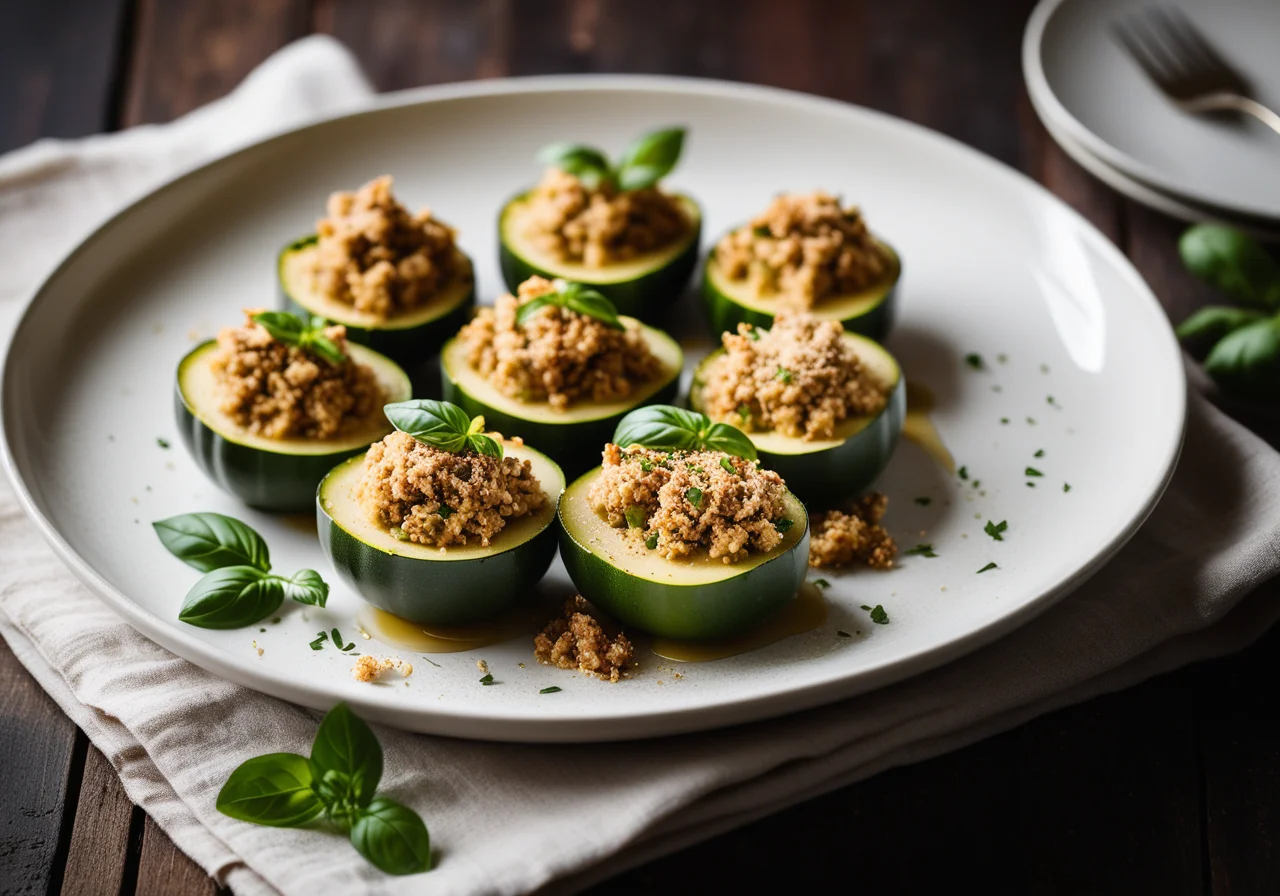 Stuffed Zucchini with Tuna