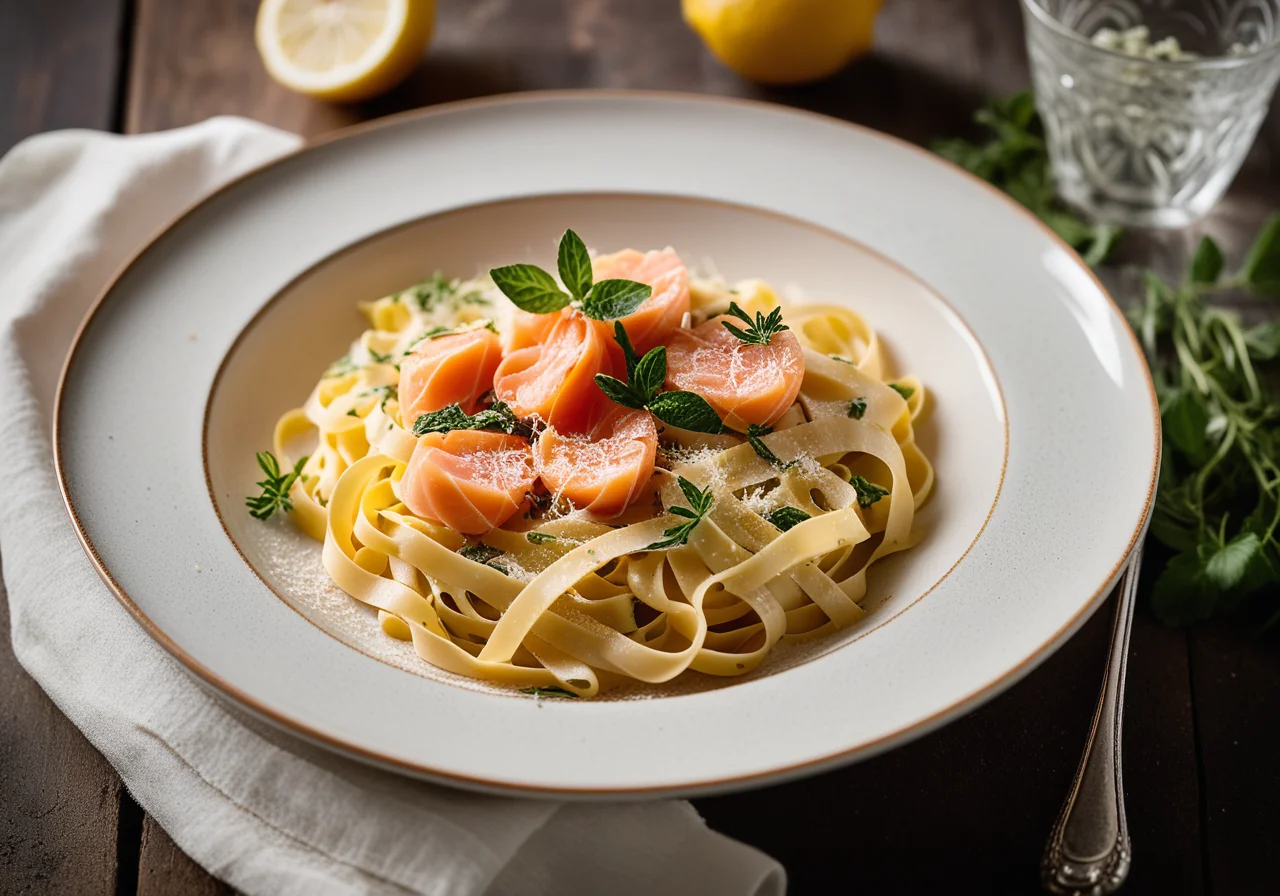 Pasta with Smoked Salmon