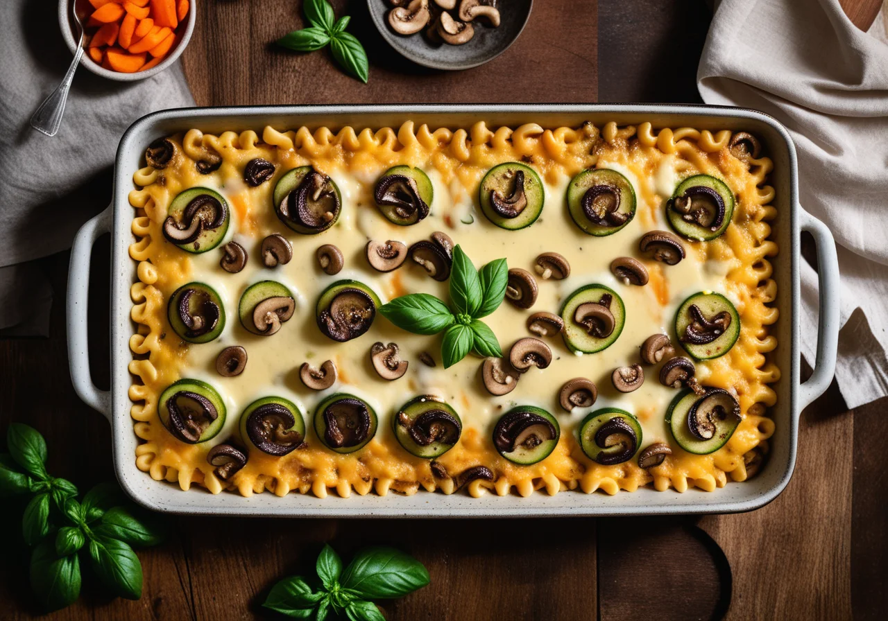 Vegetarian Macaroni Vegetable Casserole