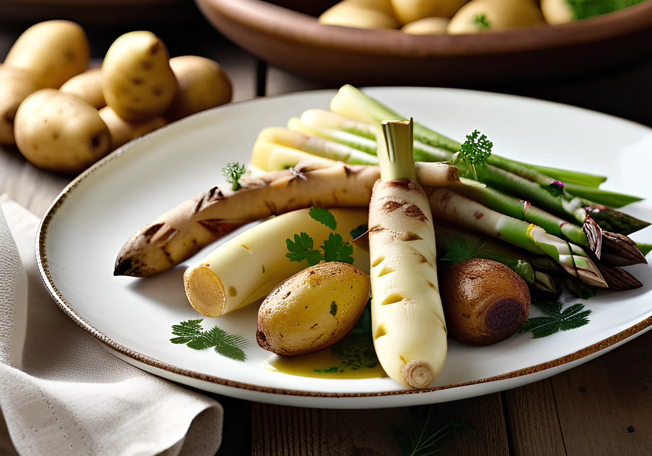 Asparagus with Potatoes