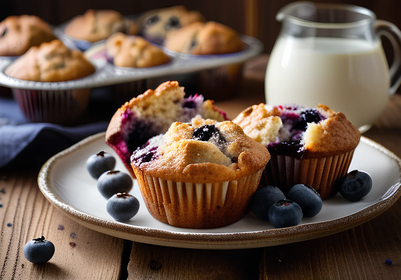 Vegan Blueberry Muffins