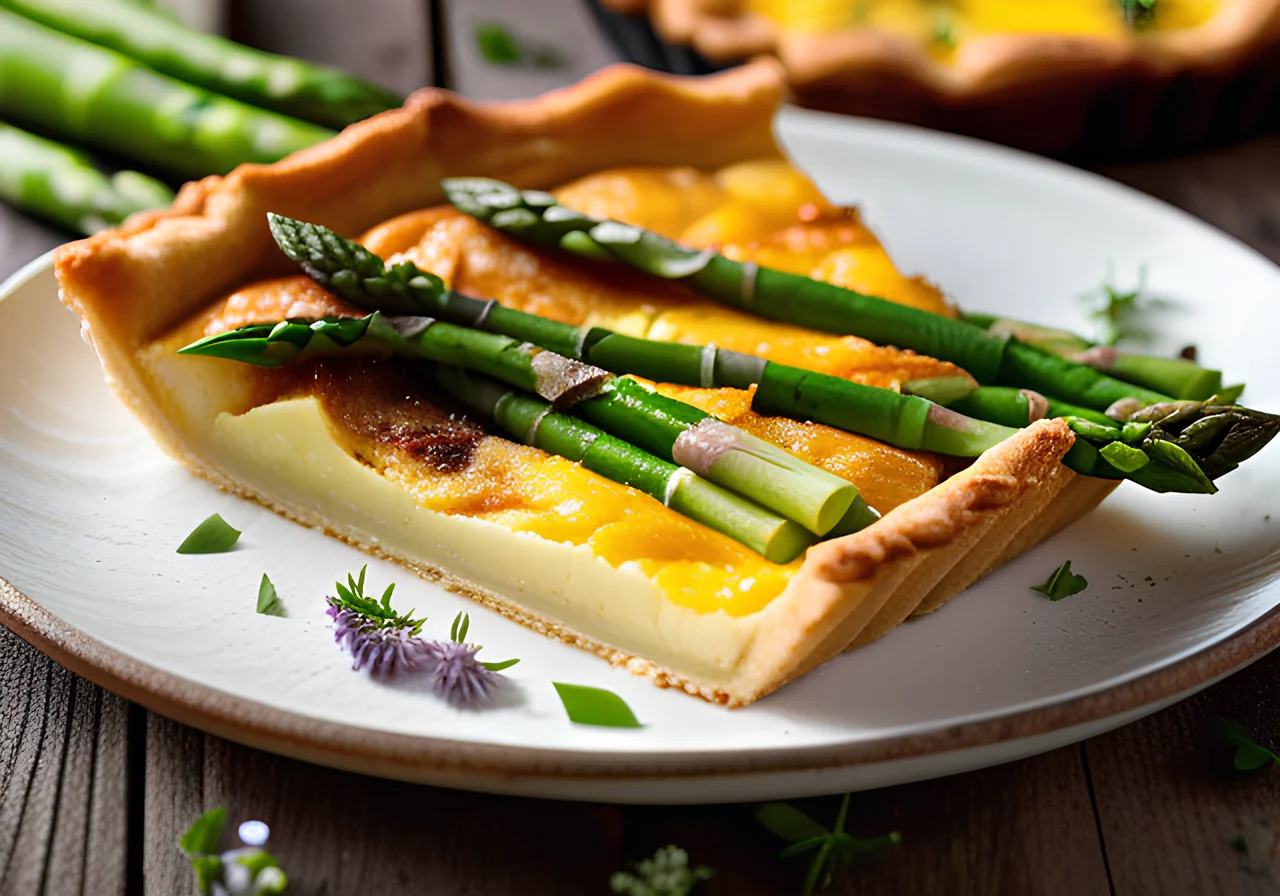 Potato Cake with Asparagus