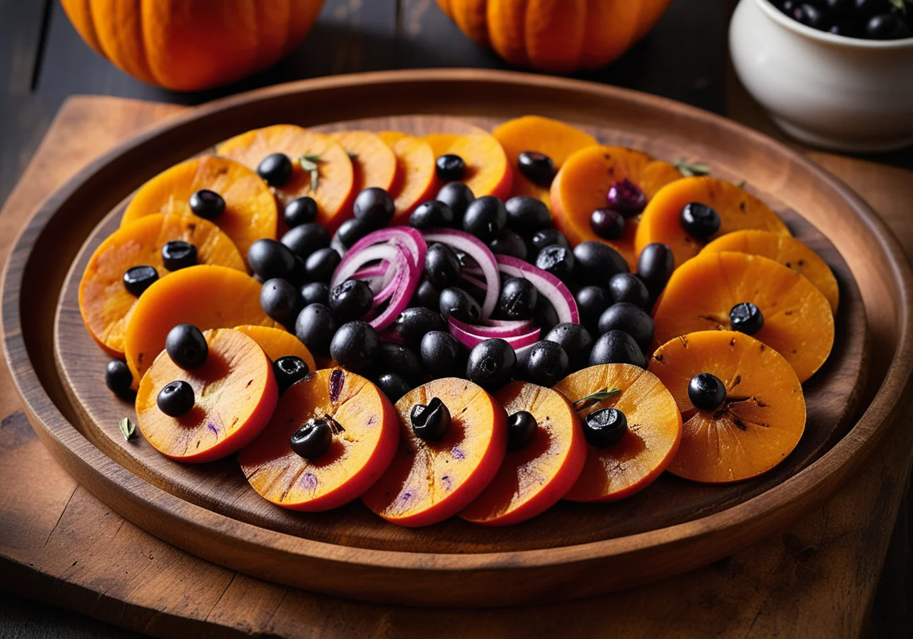 Pumpkin with Olives from the Oven