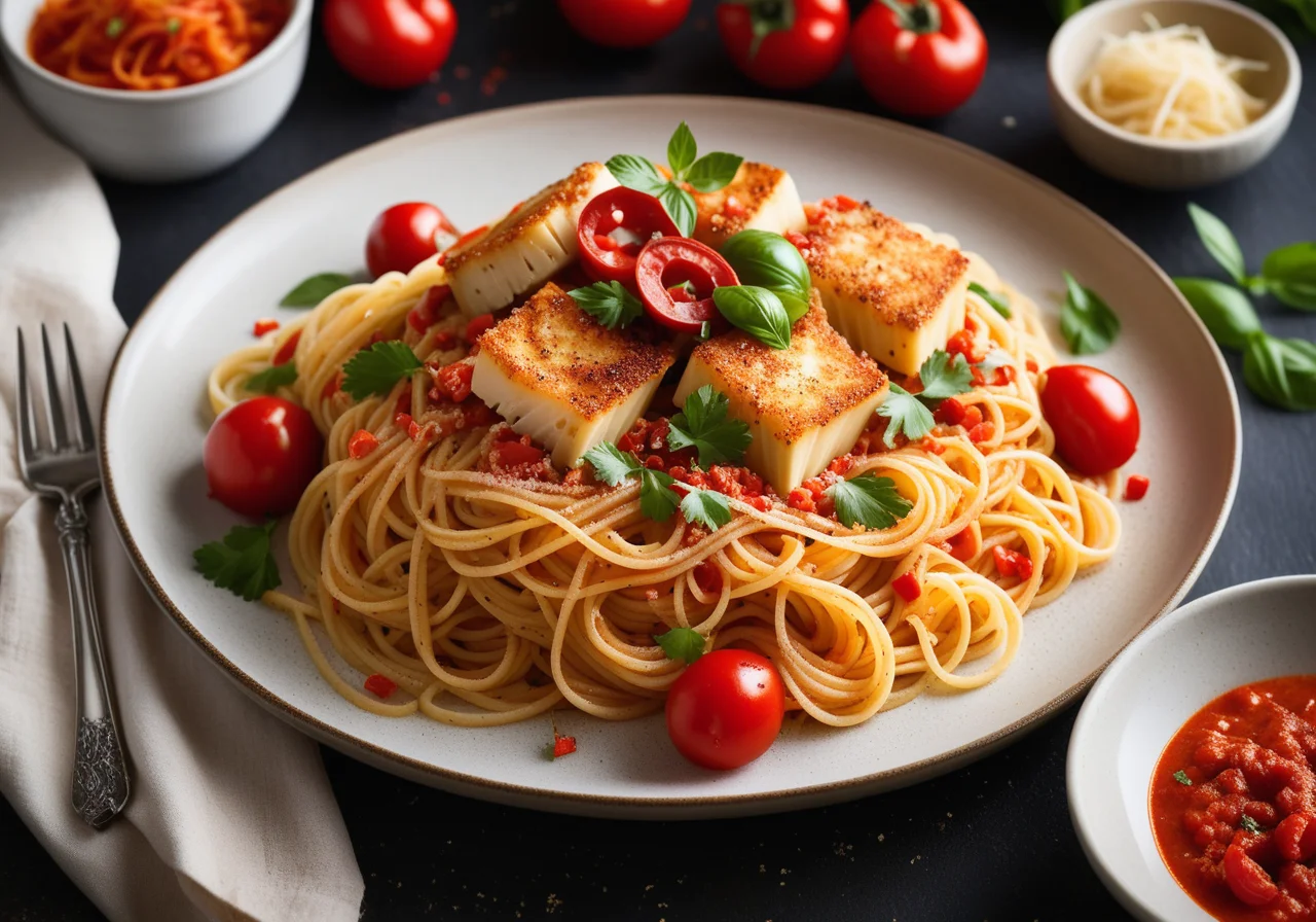 Spicy Cod Pasta