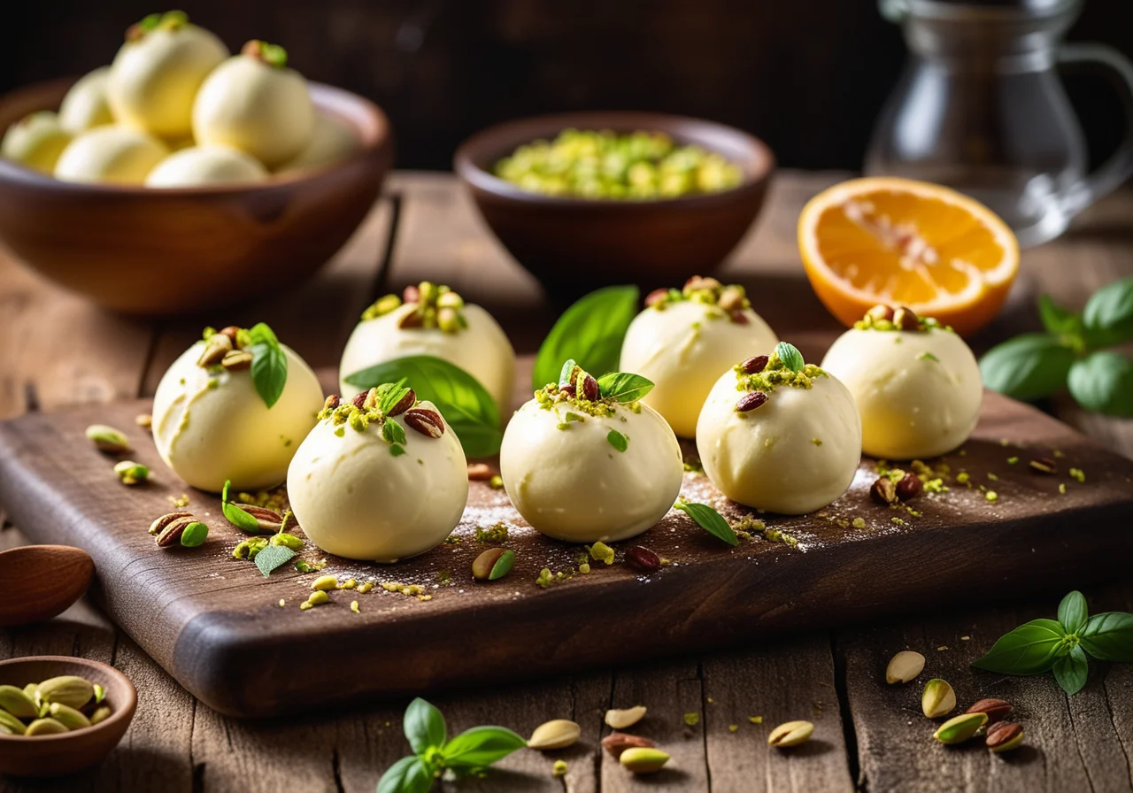 Ricotta Pistachio Balls