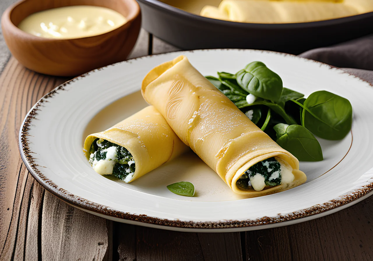 Savory Spinach Crepes