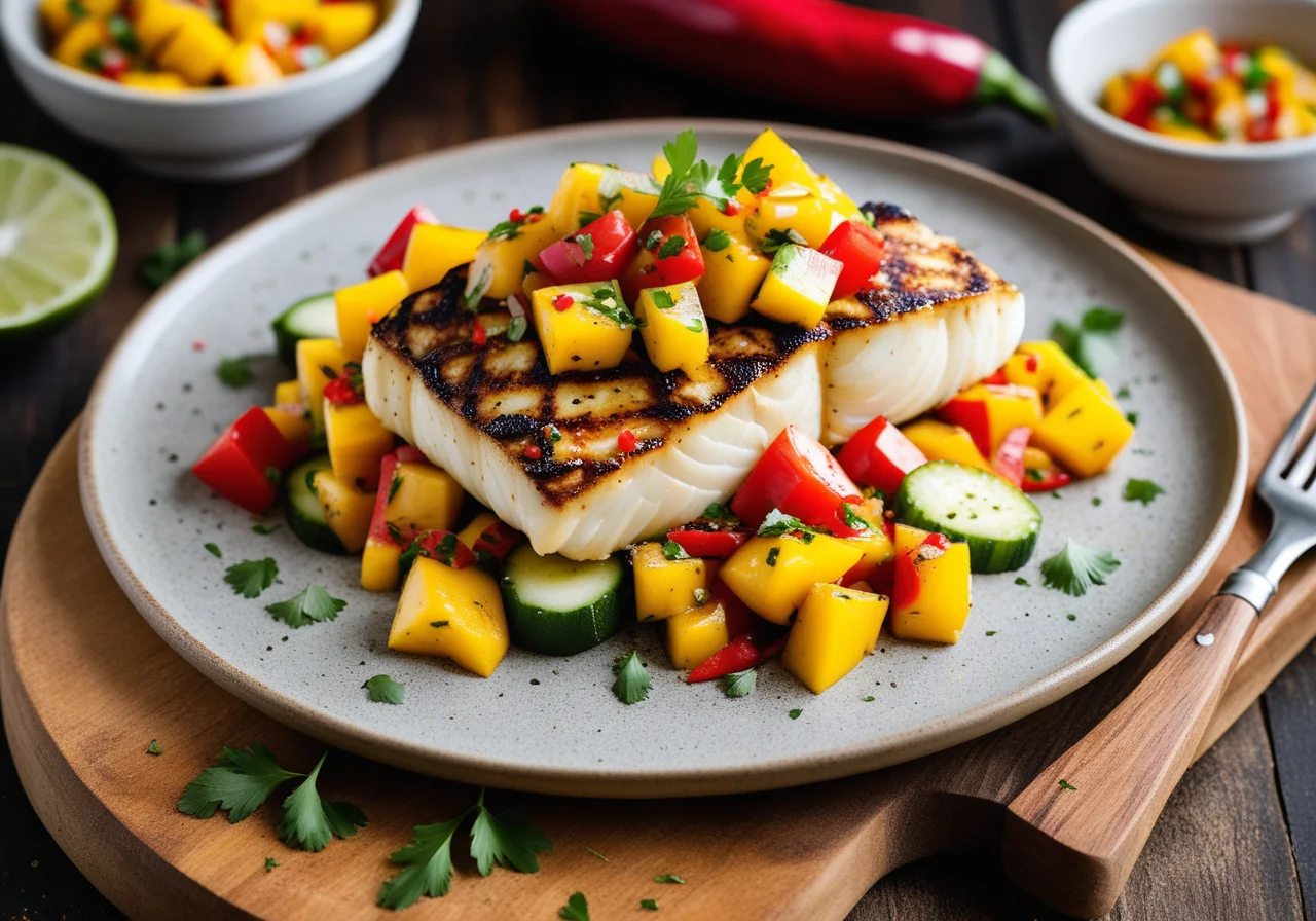 Marinated Grilled Cod