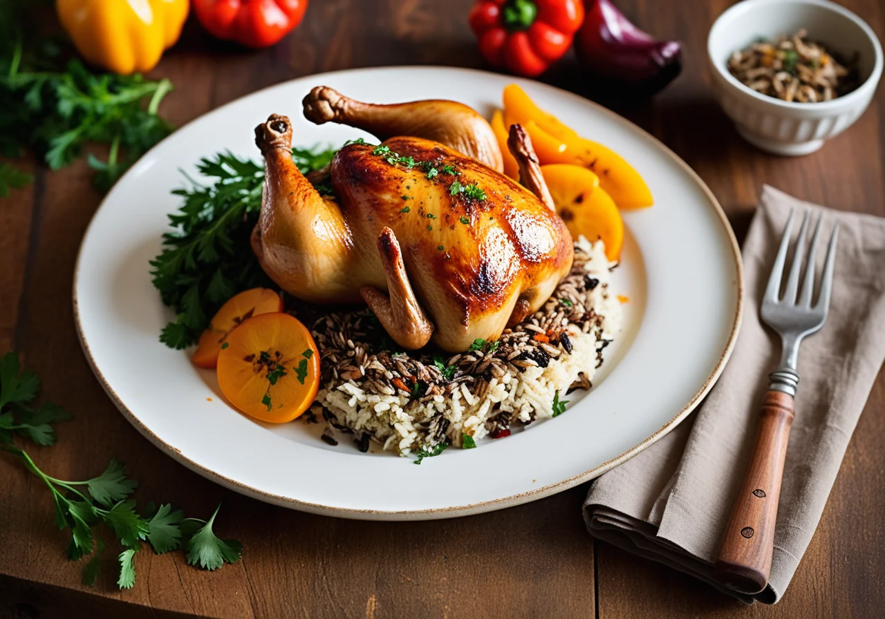 Chicken Thighs with Paprika Vegetable