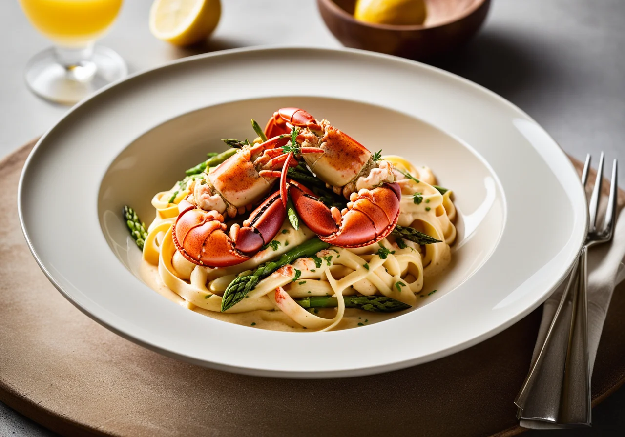 Pasta with Creamy Lobster Sauce
