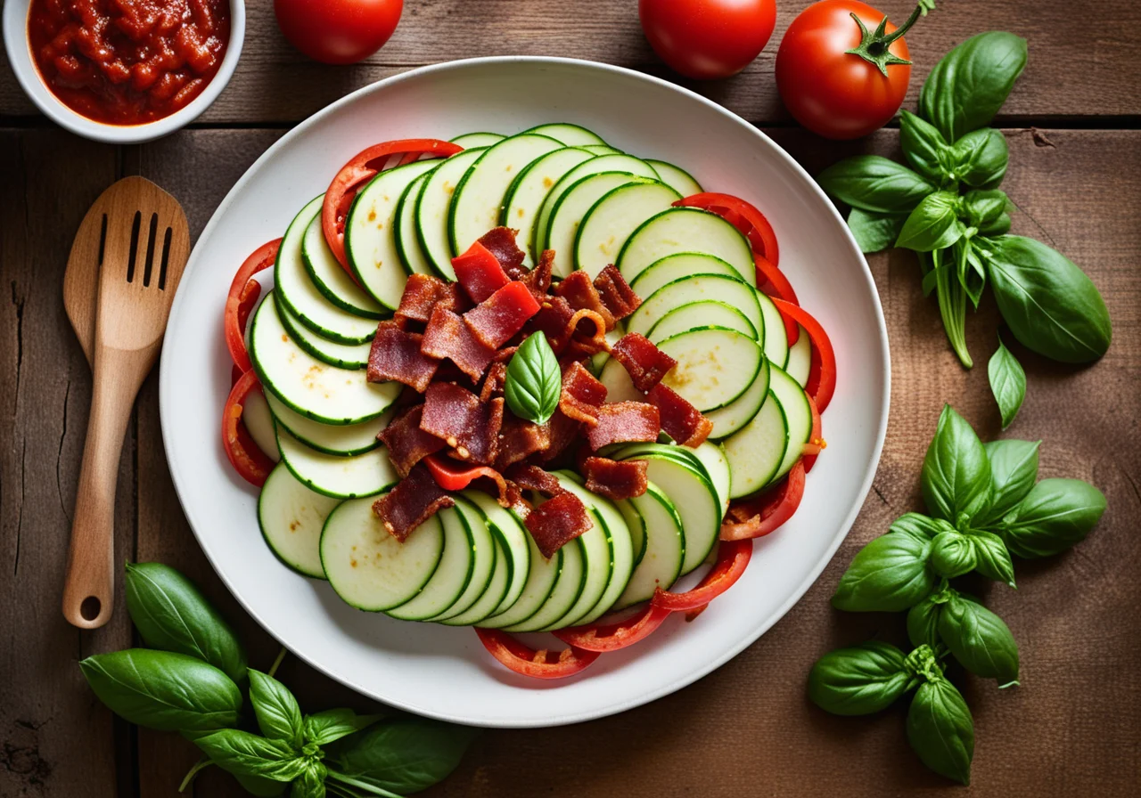 Zucchini with Tomato Sauce