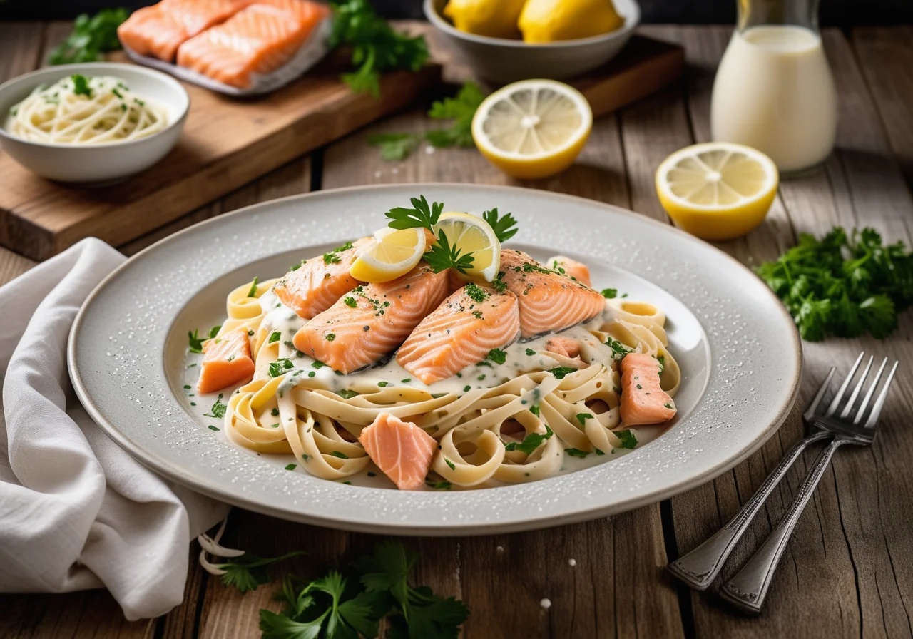 Pasta with Salmon Sauce