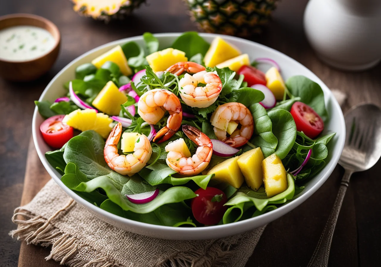 Caribbean Pineapple Shrimp Salad