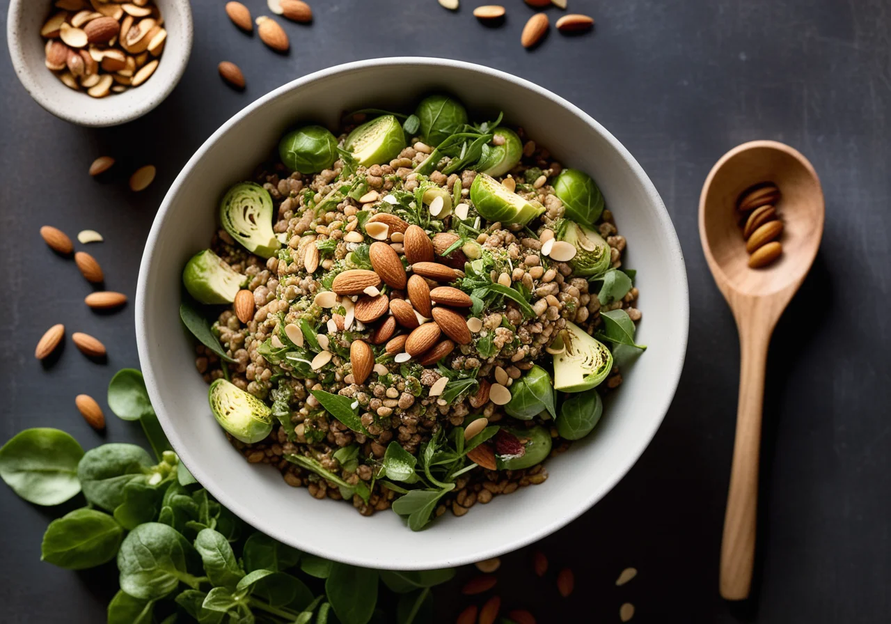Lentil Salad with Brussels Sprouts