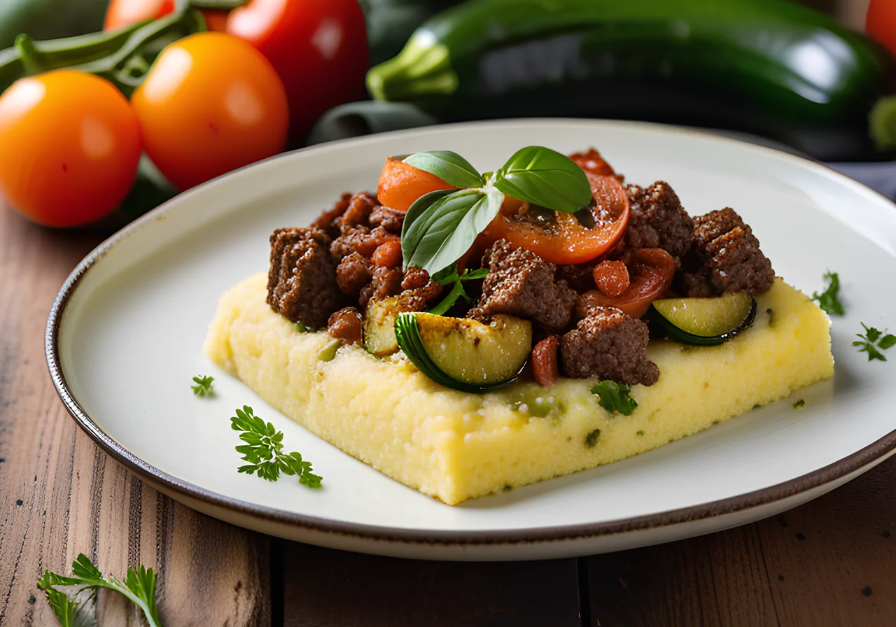 Polenta Ground Beef Casserole
