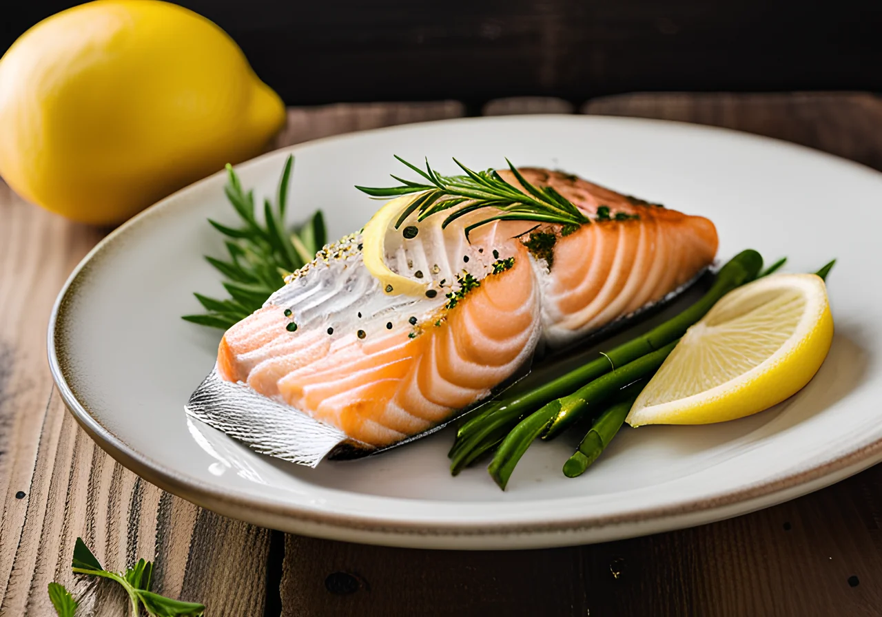 Salmon with Lemon Herb Filling