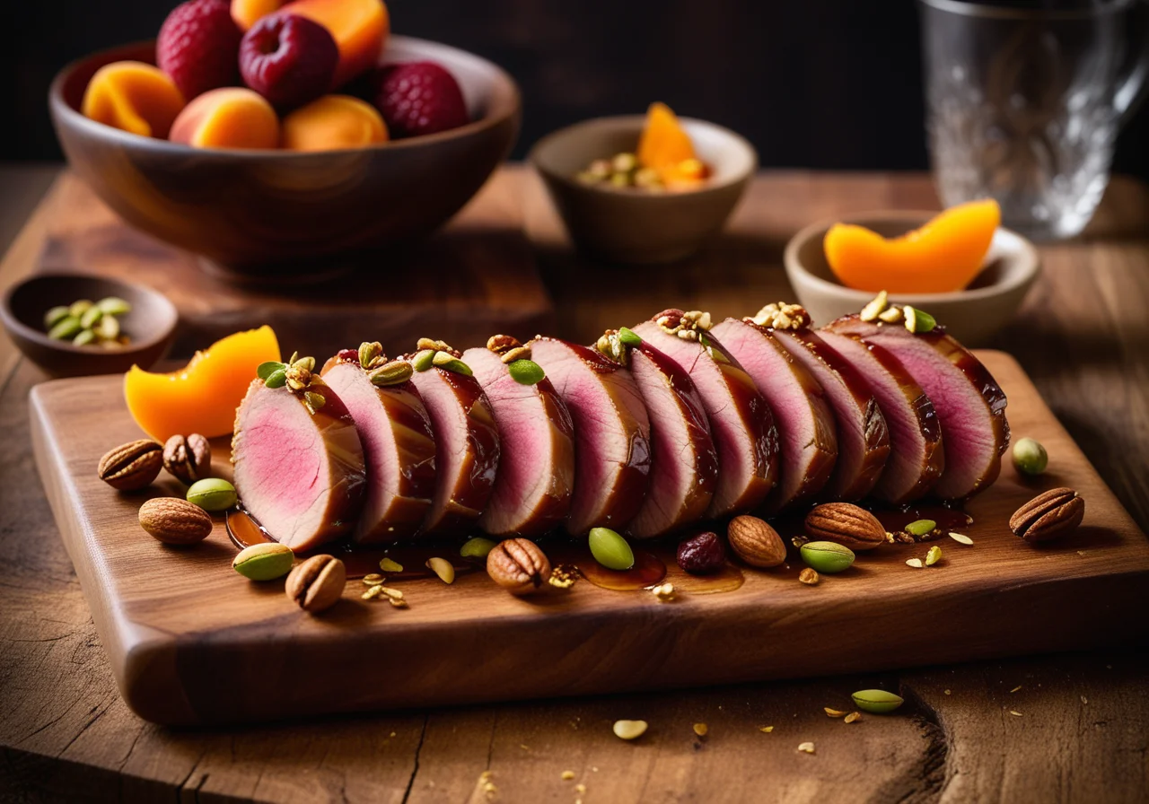 Duck Breast with Apricot Filling