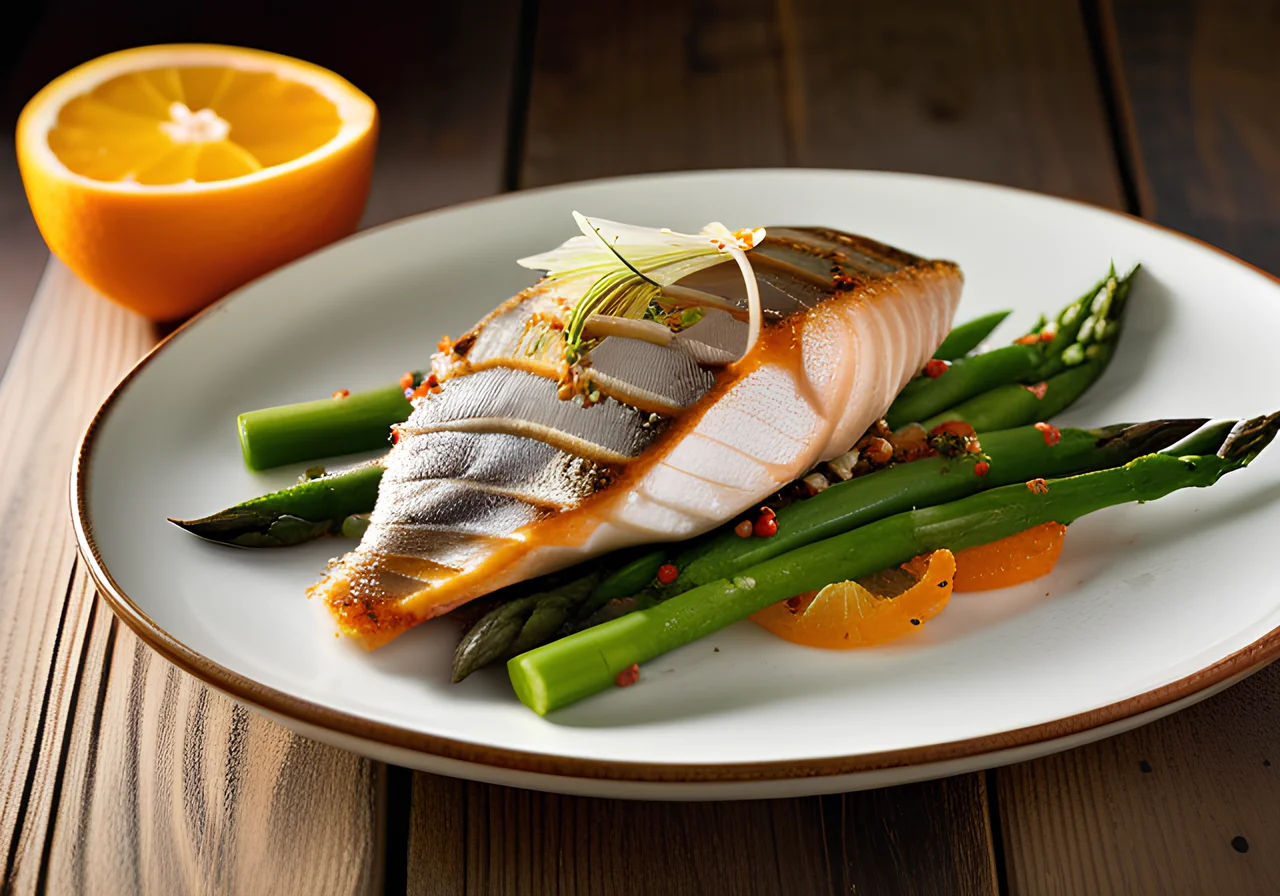 Red Bream on Salad Mix