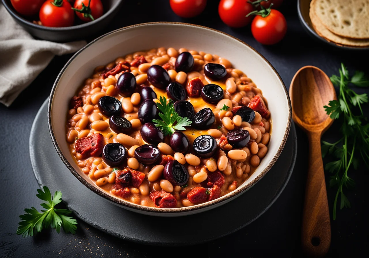 Baked Beans with Chorizo and Tomatoes