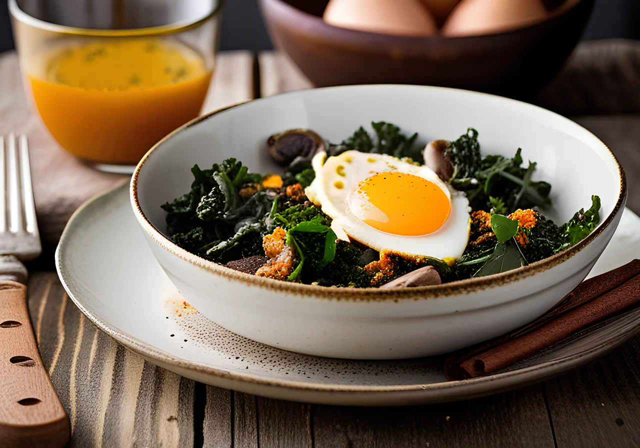 Kale Shakshuka with Lamb