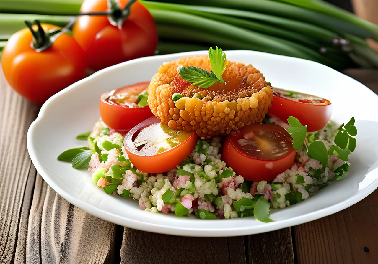Bulgur Salad with Green Onions and Mint