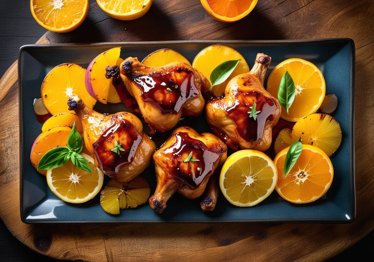 Spicy Chicken Thighs with Oranges