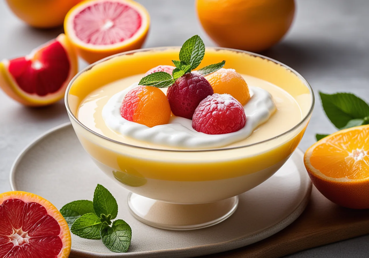 Quark with Citrus Fruits